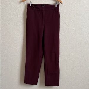White House Black Market Plum Slim Ankle Pants - Size 12